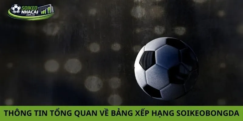 Thông tin tổng quan về bảng xếp hạng soikeobongda